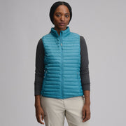 Women's Microlight Down Vest - Azure