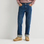 Women's Authentic 90s Boyfriend Relaxed Fit Jeans - Indigo Blue