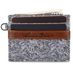 Pioneer Leather And Printed Cotton Canvas Card Case