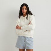 Women's Vintage Soft Pullover Hoodie - Ivory