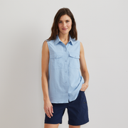 Women's Mountain 3.0 Sleeveless Shirt - Solid - Slate Blue
