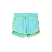 Girls Sea Spray Woven Cover Up Shorts - AQUA SPLASH