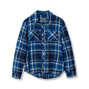 Girls Stines Favorite Flannel - MOROCCAN BLUE