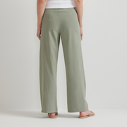 Women's Departure High-Rise Wide Leg Travel Pants - Sage