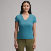 Women's Everyday Short-Sleeve V-Neck T-Shirt - Bubble Gum