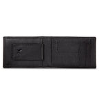 EB Signature Logo Leather Bifold With Money Clip Wallet