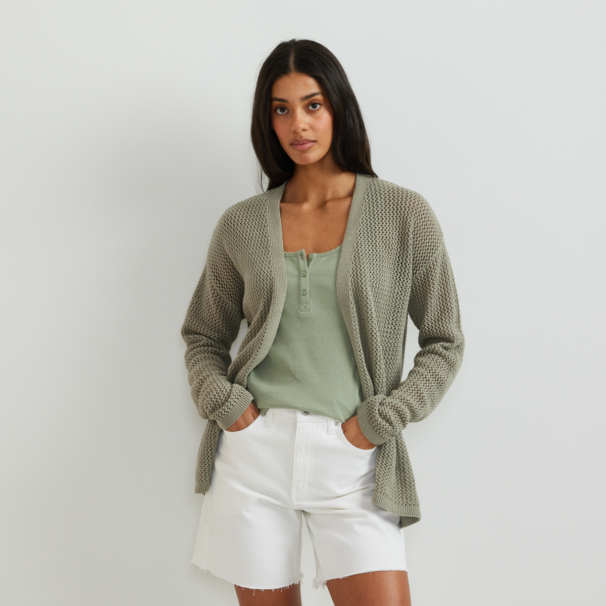 Women's Open-Front Cardigan
