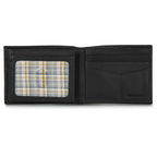 EB Signature Logo Leather Flip Id Bifold Wallet