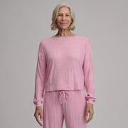 Women's Long-Sleeve Cozy Rib Crew - Dk Chambray