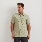 Men's Knit Baja Pocket Button-Up Shirt - Dusty Sage