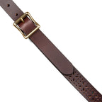 Women's Perforated Pattern Leather Belt