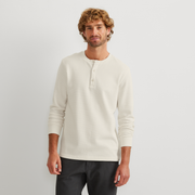 Men's Eddie's Favorite Ultrasoft Thermal Henley - Ivory