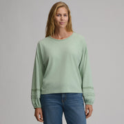 Women's Long-Sleeve Soft Relaxed Top - Limestone