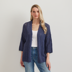 Women's Long Open Stitch Cardigan