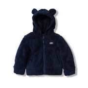 Toddler Quest Fleece Plush Hooded Jacket - NAVY BLUE