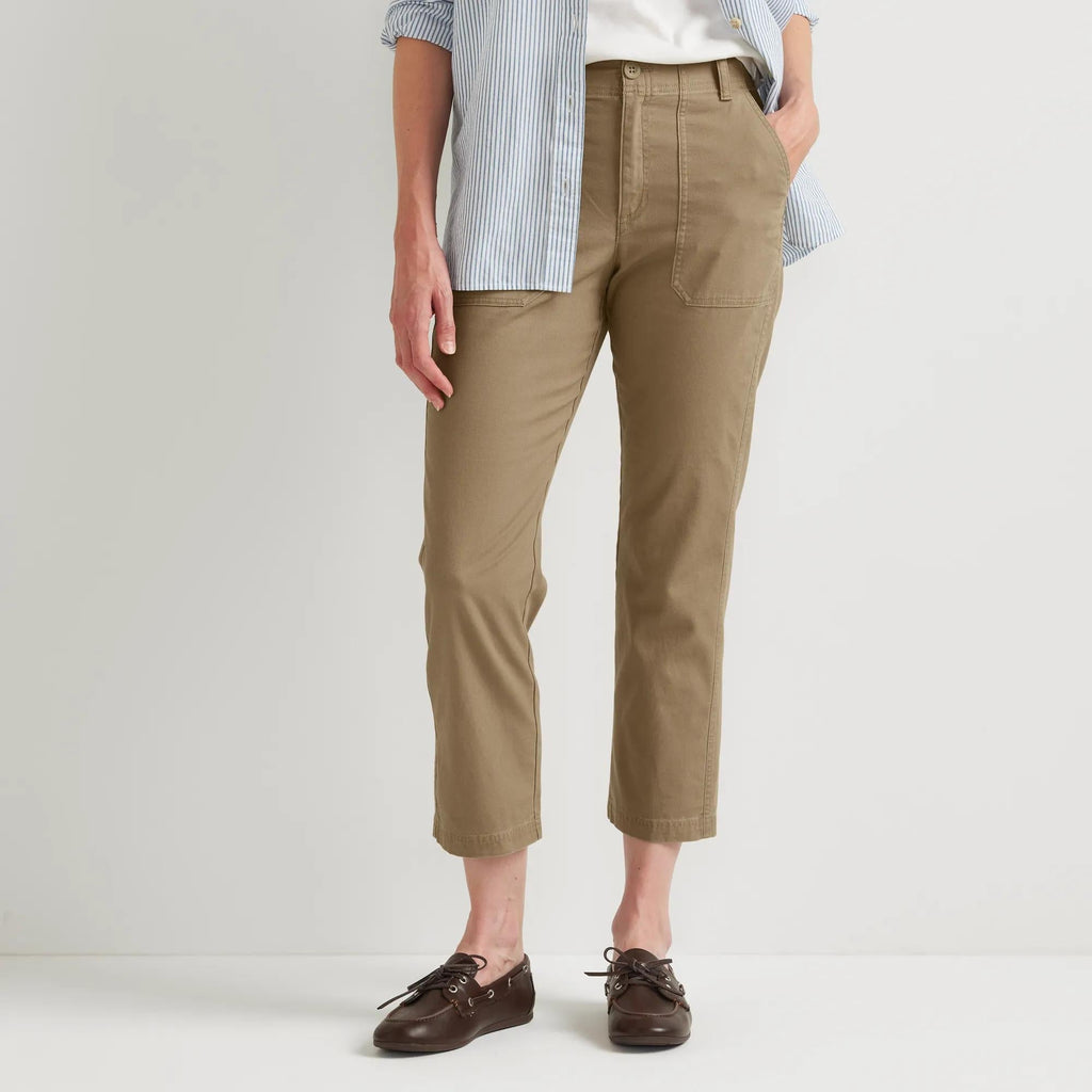 Women's Utility Stretch Canvas Kick Cropped Pants