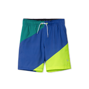 Boys Sea Spray Colorblock Comfort Liner Swim Shorts - BLUE GREEN