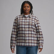 Women's Long-Sleeve Heritage Soft Classic Flannel Shirt - Med Heather Gray