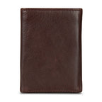 EB Signature Logo Leather Trifold Wallet