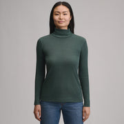 Women's Long-Sleeve Everyday Turtleneck - Dark Mint
