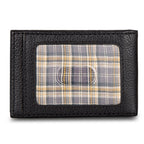 EB Signature Logo Leather Bifold With Money Clip Wallet