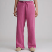 Women's Vintage Soft Relaxed Fit Wide Leg Sweatpants - Dusty Rose