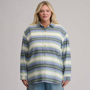 Women's Long-Sleeve Heritage Soft Boyfriend Flannel Shirt - Limestone