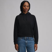 Women's Vintage Soft Pullover Hoodie - Black