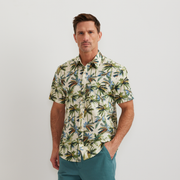 Men's Baja Short-Sleeve Shirt - Print - Sand
