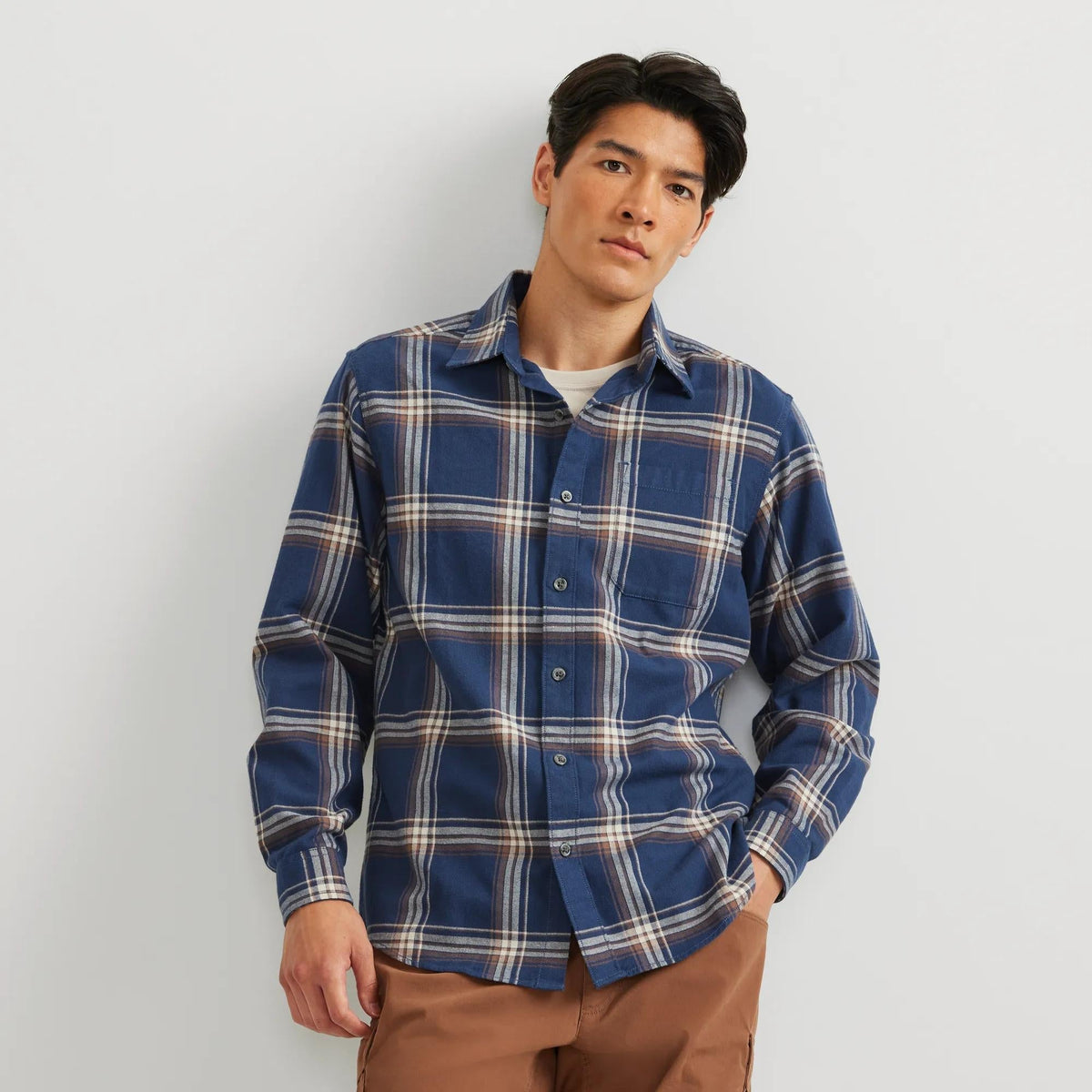 Men's Eddie's Favorite Flannel Relaxed Fit Shirt - Plaid
