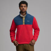 Men's Authentic Outdoor Fleece Snap-Mock Pullover - Dusk