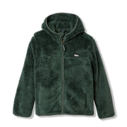 Kids Quest Fleece Plush Hooded Jacket - DARK FOREST