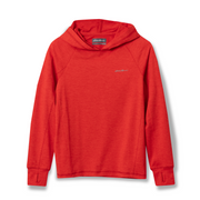 Boys Boulder Peak Long-Sleeve Hooded T-Shirt - SPICE
