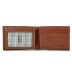 EB Signature Logo Leather Flip Id Bifold Wallet