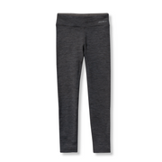 Girls Plush-Lined Leggings - Heather - MED GREY HEATHER