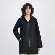 Women's Rainy Pass Water-Repellent Trench Coat - Black