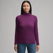 Women's Long-Sleeve Everyday Turtleneck - Wine Berry