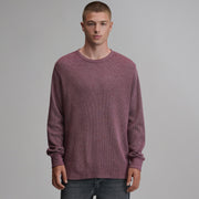 Men's Plaited Waffle Thermal Crew - Dk Lava