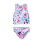 Girls Sea Spray Tankini - PASTEL LILAC