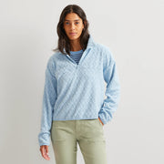 Women's Quest 2.0 Fleece Pullover - Print - Slate Blue