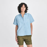 Women's Rainier Short-Sleeve Ripstop Shirt - Slate Blue