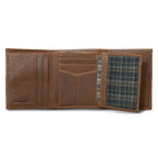 Extra Capacity Rugged Leather Trifold With Flip Id