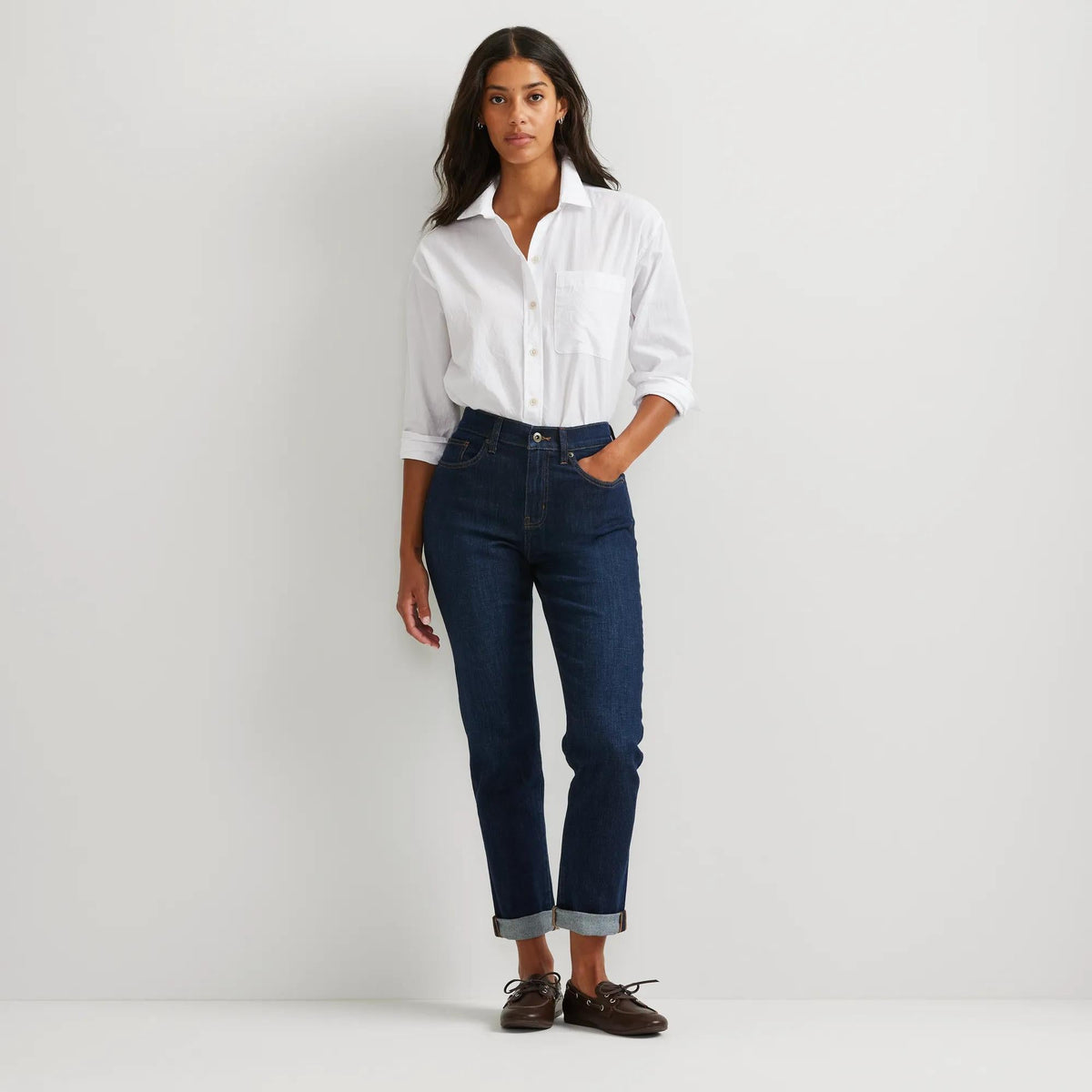 Women's Boyfriend Mid-Rise Slim Fit Jeans