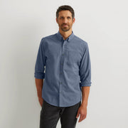 Men's Voyager Flex Long-Sleeve Shirt - Navy