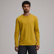 Men's Legend Wash 100% Cotton Long-Sleeve Classic T-Shirt - Golden Oak
