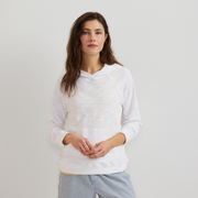 Women's Waverly Cotton Slub Hoodie - White