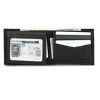 EB Signature Logo Leather Flip Id Bifold Wallet