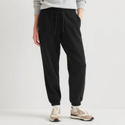 Women's Vintage Soft Relaxed Fit Jogger Sweatpants - Black