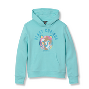 Girls Graphic Camp Fleece Hoodie - AQUA