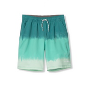 Boys Sea Spray Printed Swim Shorts - AQUAMARINE
